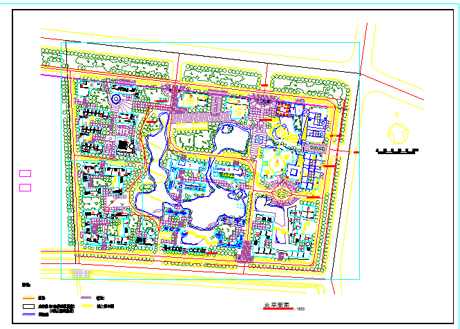 某地大型居住小区建筑设计规划图纸_图1