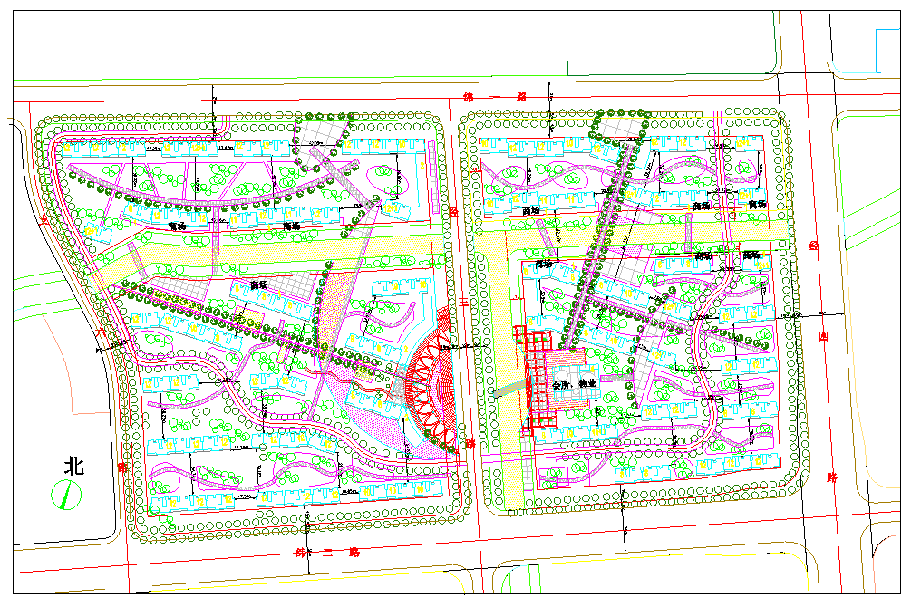 【长治】某住宅小区规划方案设计图纸