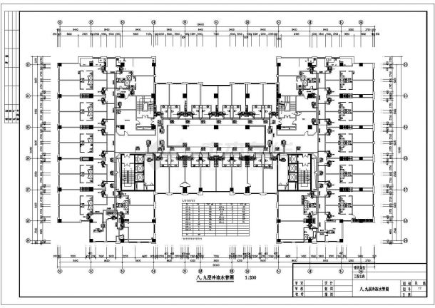 五星高层酒店中央空调CAD平面布置参考图-图二