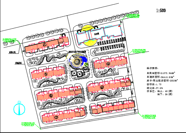 【河南省】某住宅小区总平面规划详图-图一