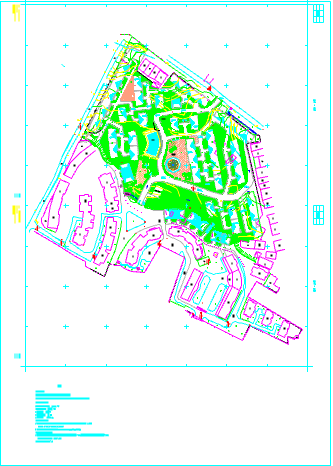【溧阳市】某小型住宅小区建筑总平面图
