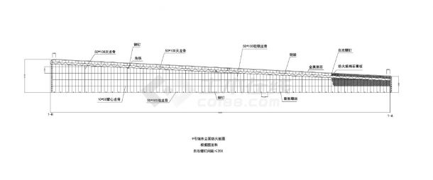 南京某会展中心防火龙骨排线图-图一