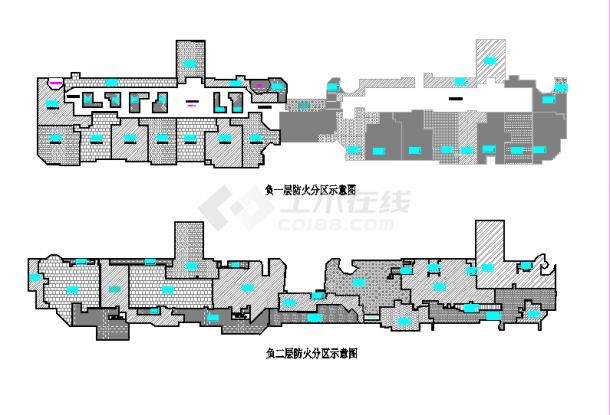 贵阳金融中心南广场建筑施工图-图二