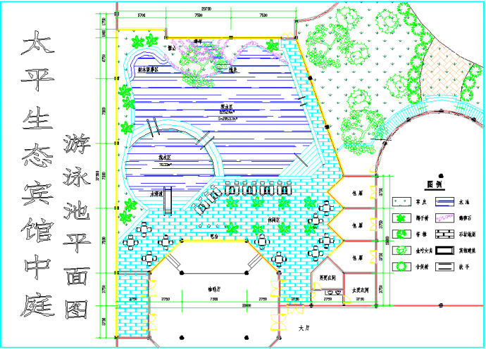 某地生态度假村总平面景观环境设计图CAD图纸_图1