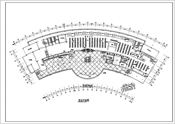 某城市客运站建筑总体设计方案图纸（共3张）-图二