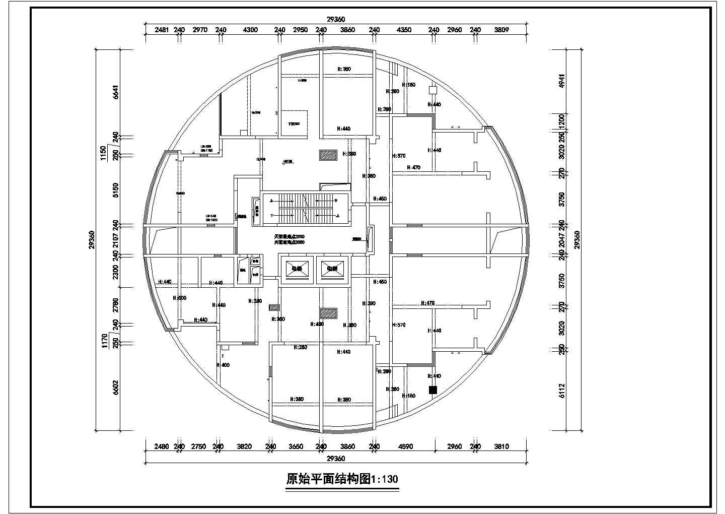 【南昌】国际金融办公装修施工图（带效果图）
