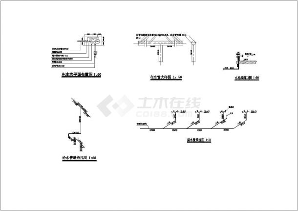 【江苏省】某城市水景工程设计图纸-图二