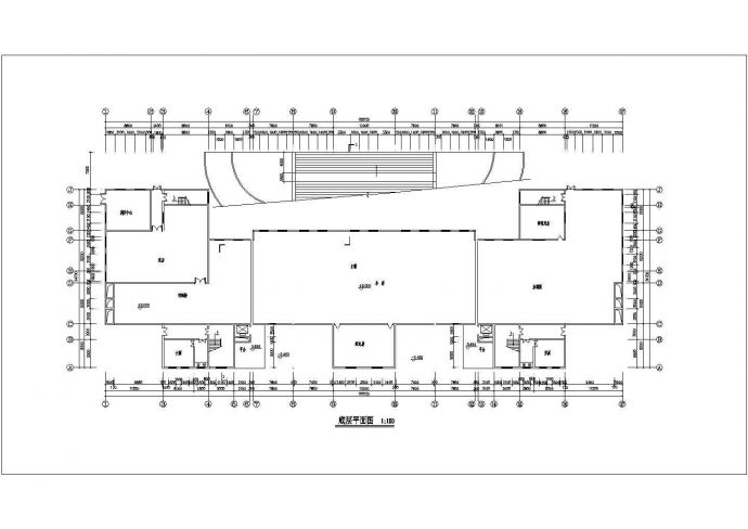 某地区办公楼方案设计图（含效果图）_图1