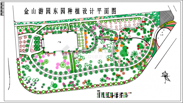  General Layout of Planting Architecture Design of East Garden of Jinshan Amusement Park - Figure 1