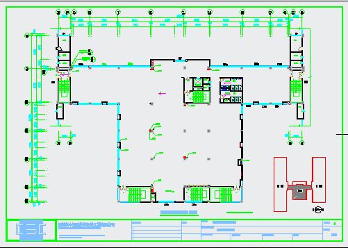 某电器公司办公室装修设计施工图（带效果图）_图1