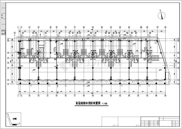 【浙江省】某城市3#楼消防给排水图纸-图一