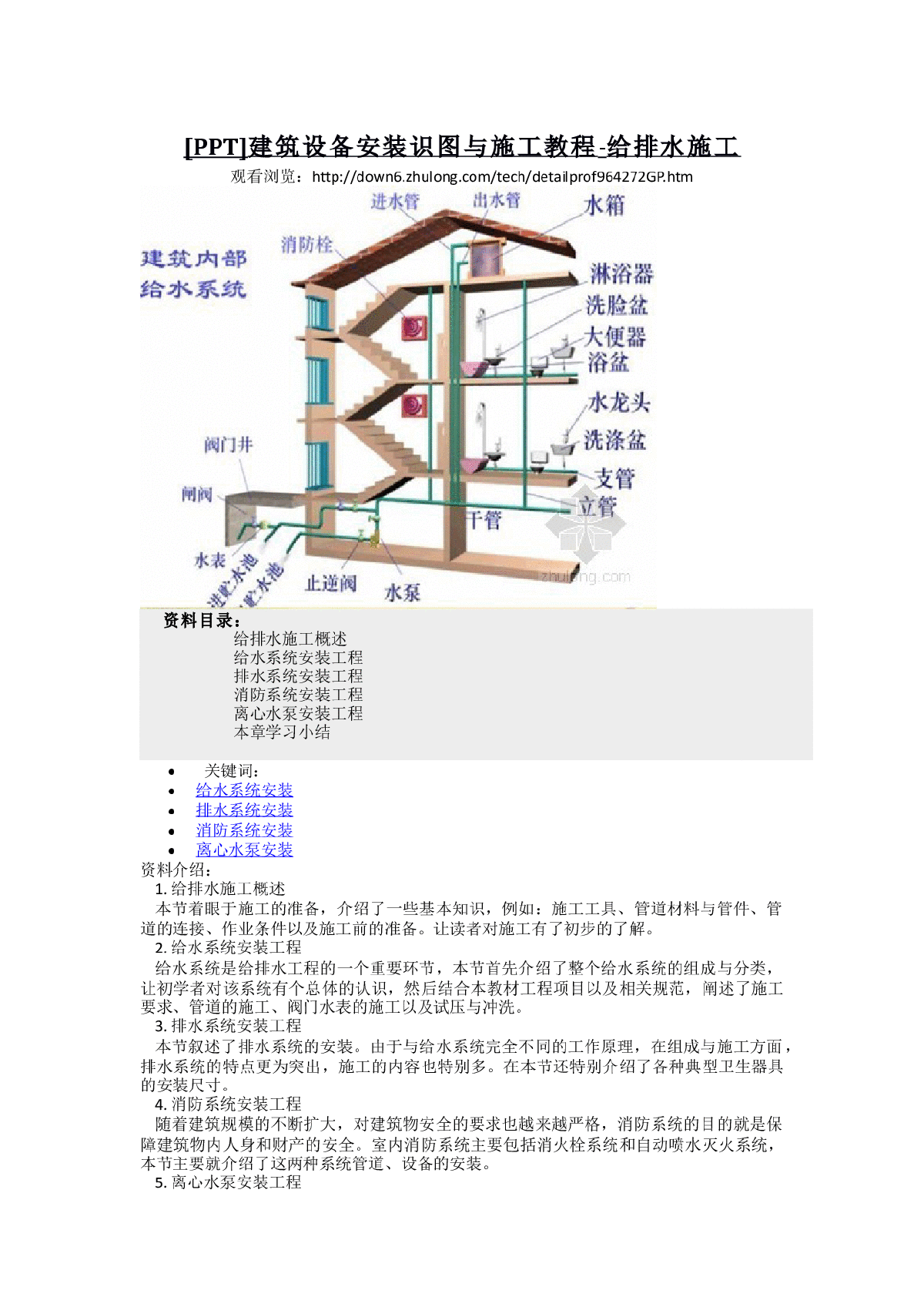 某建筑设备安装识图与施工教程-图一