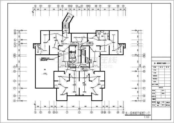 某地方33层住宅电气施工图（强电）-图一