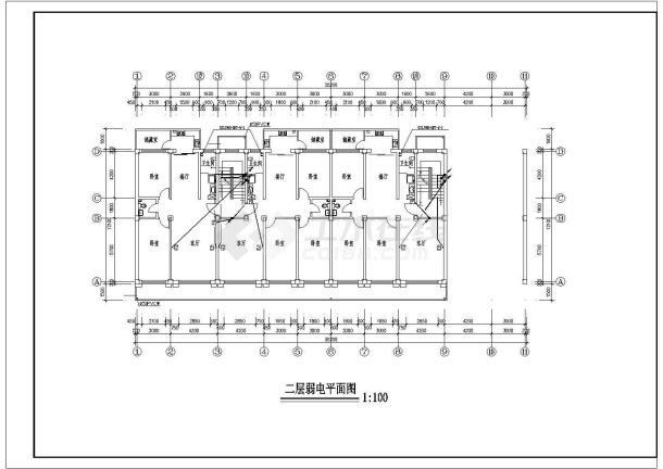 某地方多层住宅电气施工图（共10张）-图二