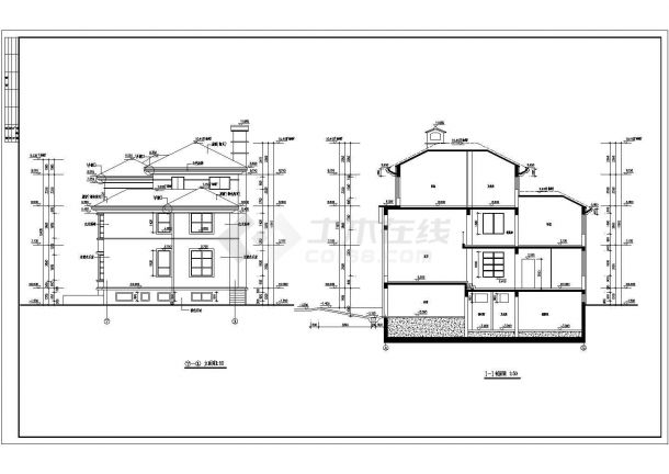 某豪华别墅设计方案图（共12张）-图二
