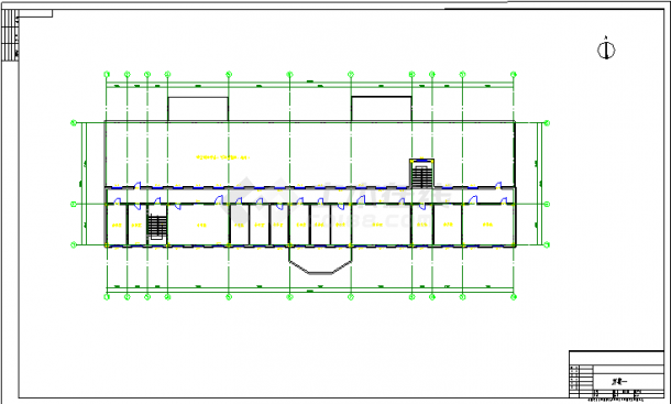 某地区某两层汽车配件展厅建筑设计图纸-图二