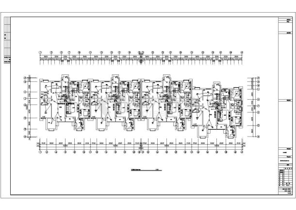 某地三幢多层住宅楼电气设计施工图-图一