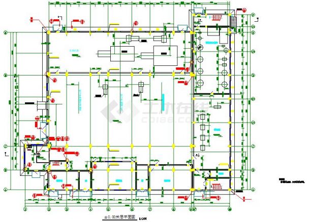 【河南省】某地区集中供热站建筑设计总图纸-图一