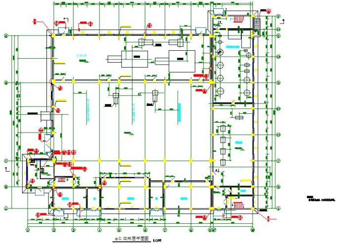 【河南省】某地区集中供热站建筑设计总图纸_图1