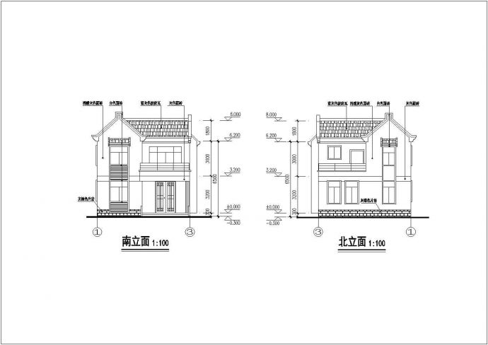 某农村住宅设计方案图纸（共5张）_图1