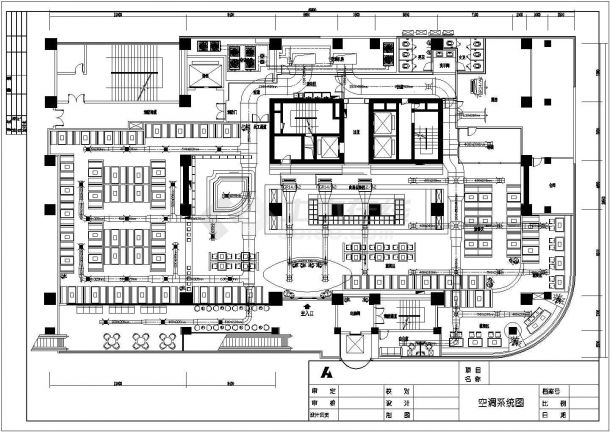 某市商场自助烤肉店排烟空调图（共2张）-图二