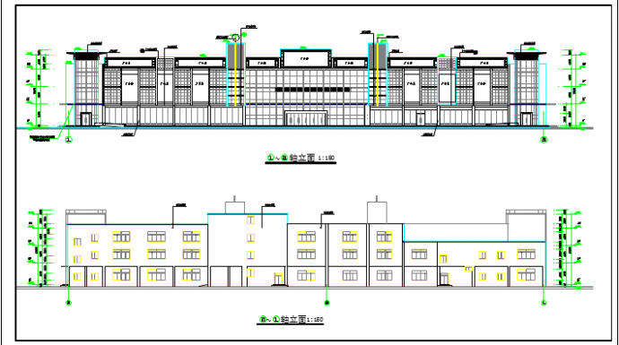某三层购物商场建筑设计图纸（含大样图）_图1