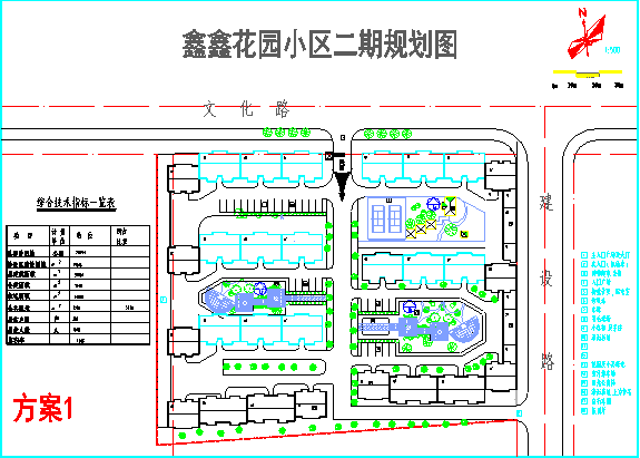某地区小型住宅区规划设计方案图纸_图1