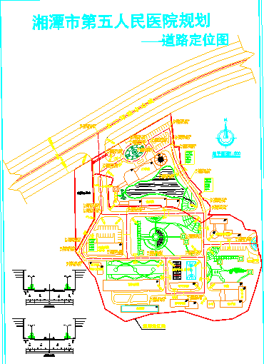 【湘潭市】某地区人民医院规划设计图纸-图二