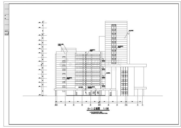 【青岛】火车站店建筑施工图（含设计说明）-图一