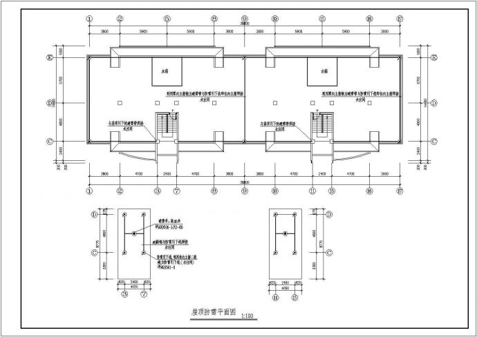 某单位多层宿舍楼电气设计施工图纸_图1