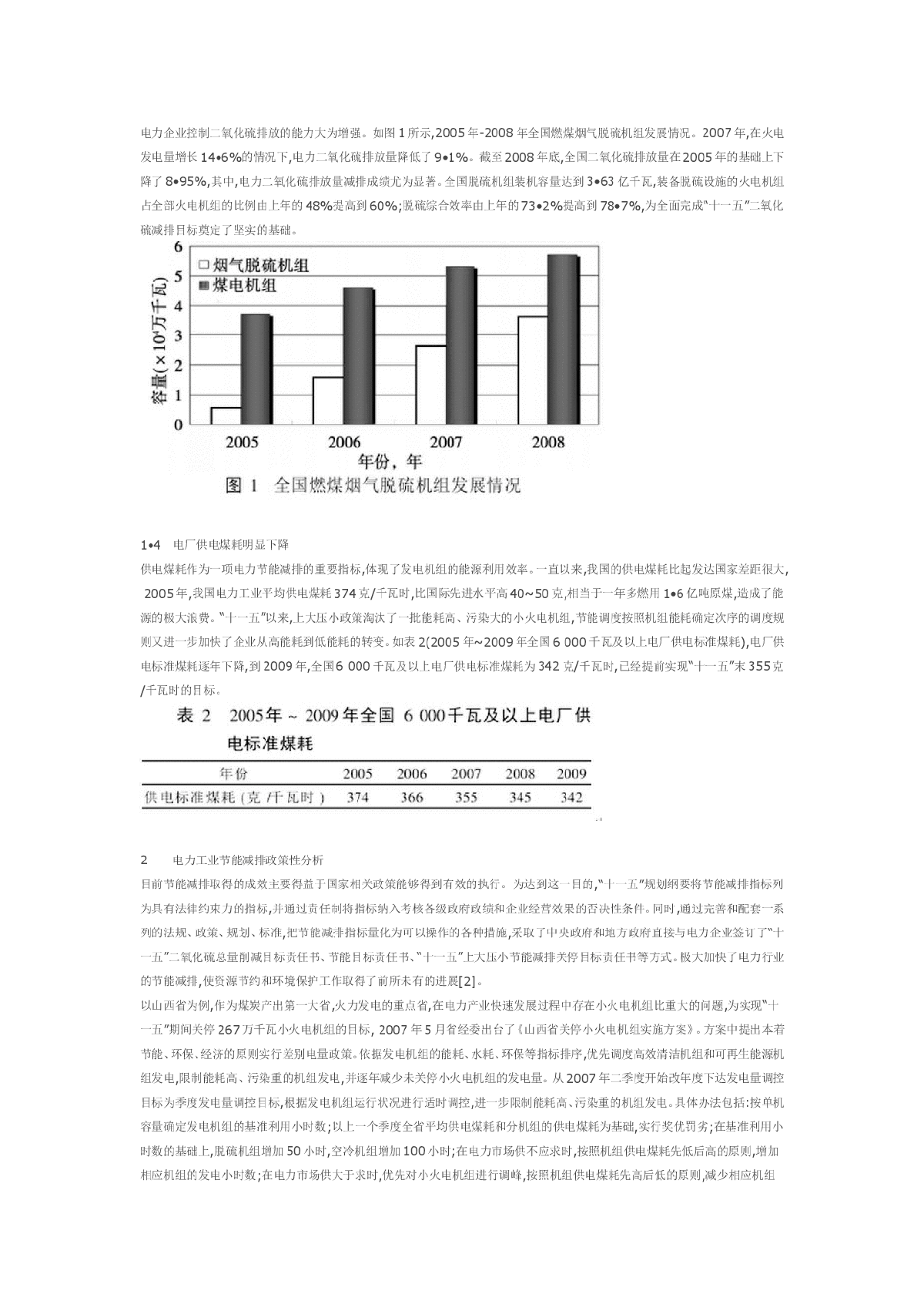 电力工业节能减排政策及现状分析-图二