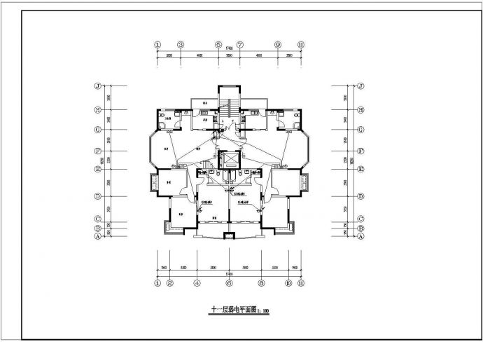 某地11+1层住宅强电设计施工图纸_图1