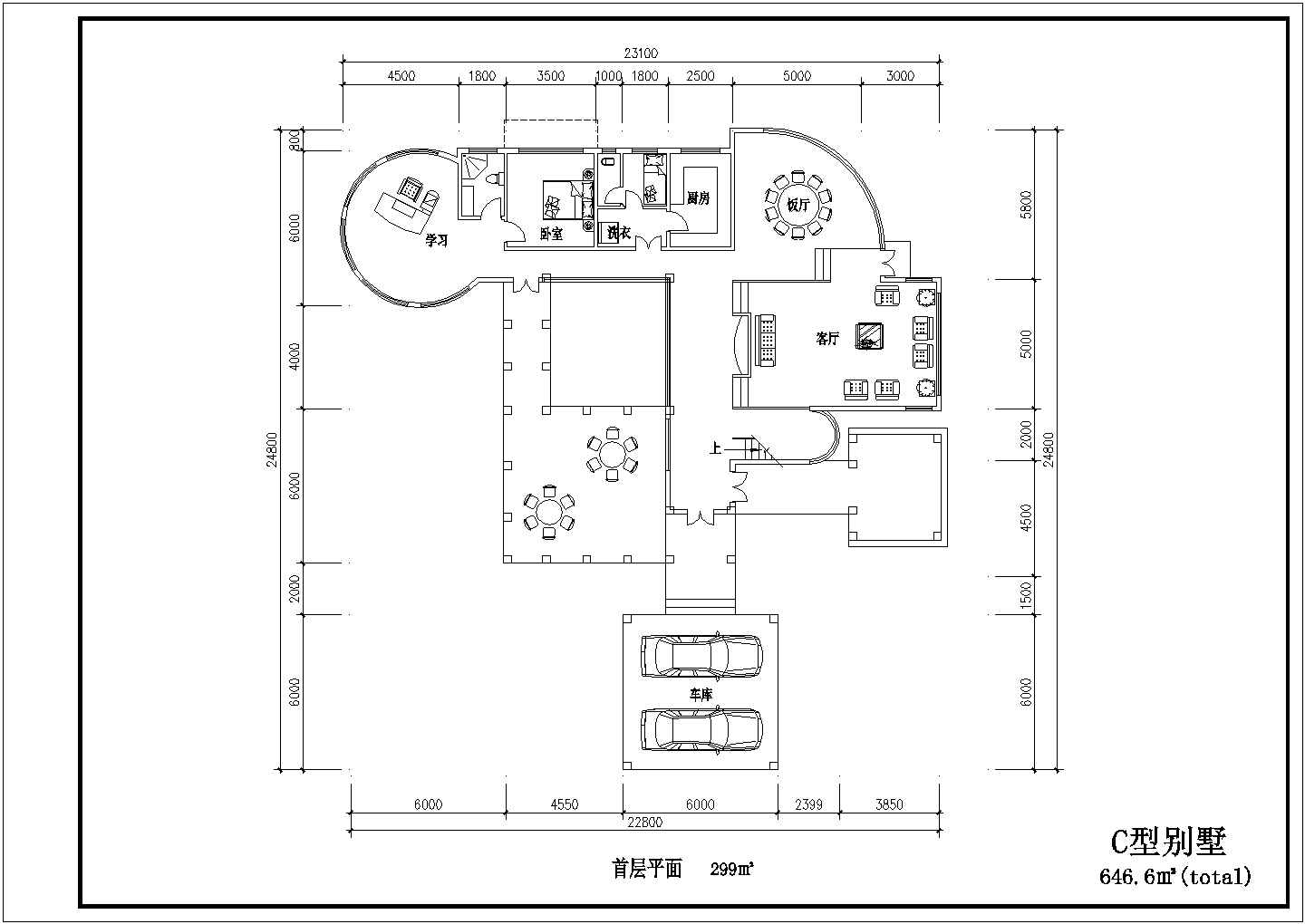 多种经典别墅户型建筑CAD布置图