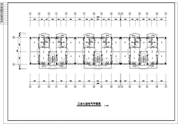 【鞍山市】某单位住宅电气设计施工图纸-图二
