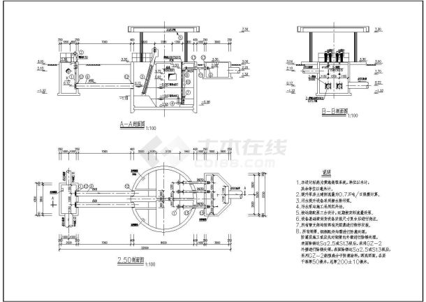 【浙江省】某提升泵房工艺给排水施工图-图二