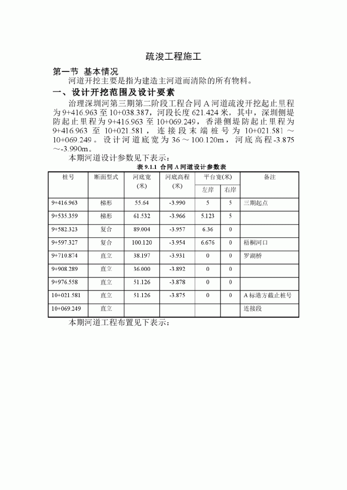 深圳河第三期疏浚工程施工组织设计_图1
