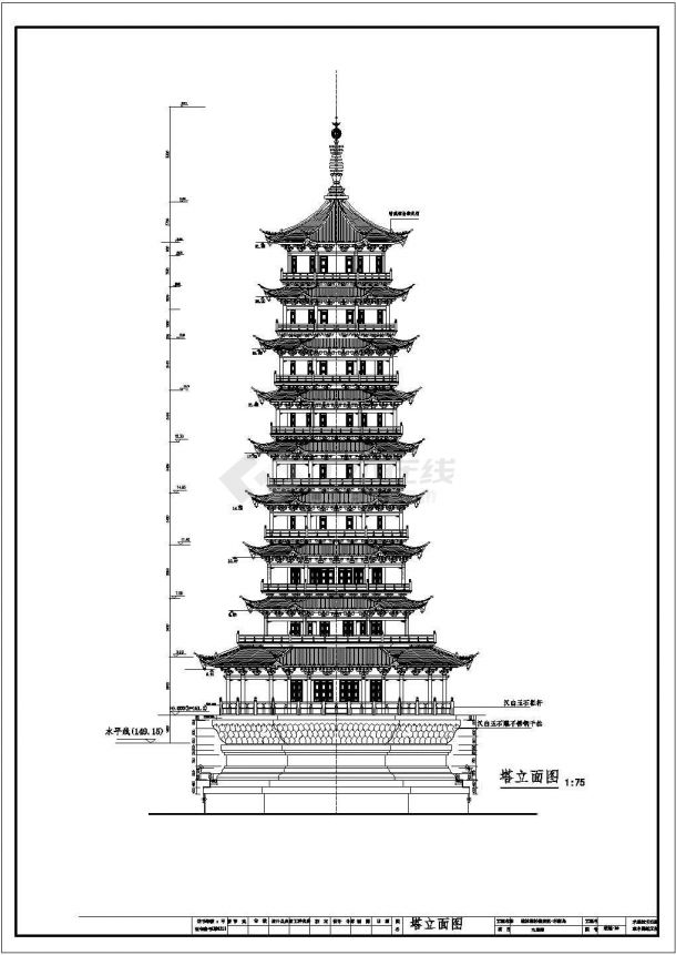 钱塘江观潮度假村建筑图 （全集）-图一