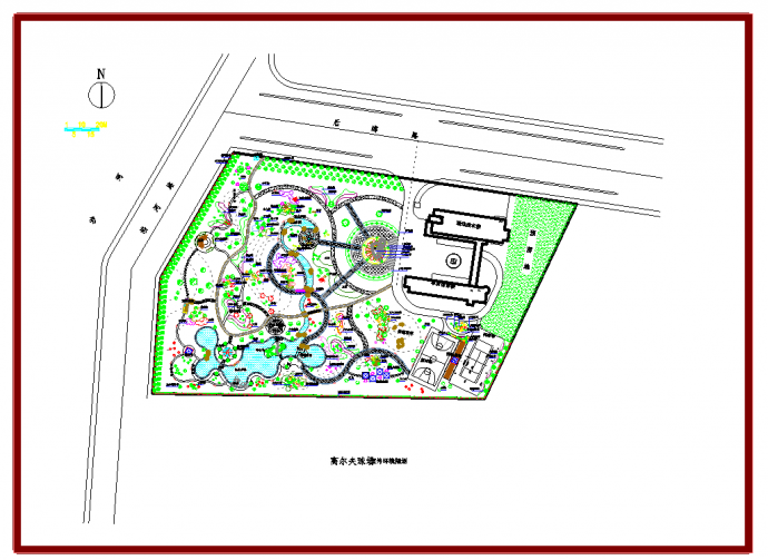 某地区高尔夫球场室外环境规划图纸_图1