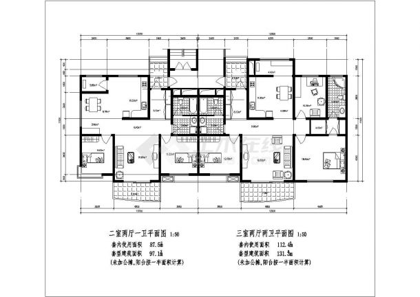 【北京】高档独栋别墅建筑户型设计图-图一