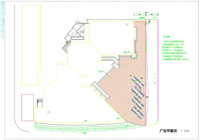 某地区广场规划总平面图（含设计说明）_图1