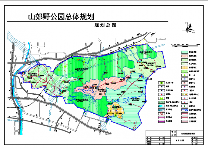 某地区大型山郊野公园详细规划总图_图1