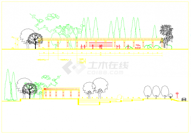 【江苏省】某地区广场环境规划图纸-图二
