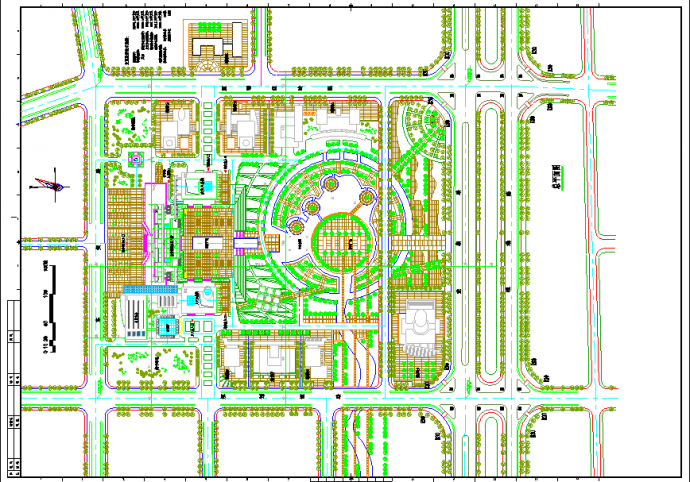 【桂林市】行政中心详细规划总平面图_图1