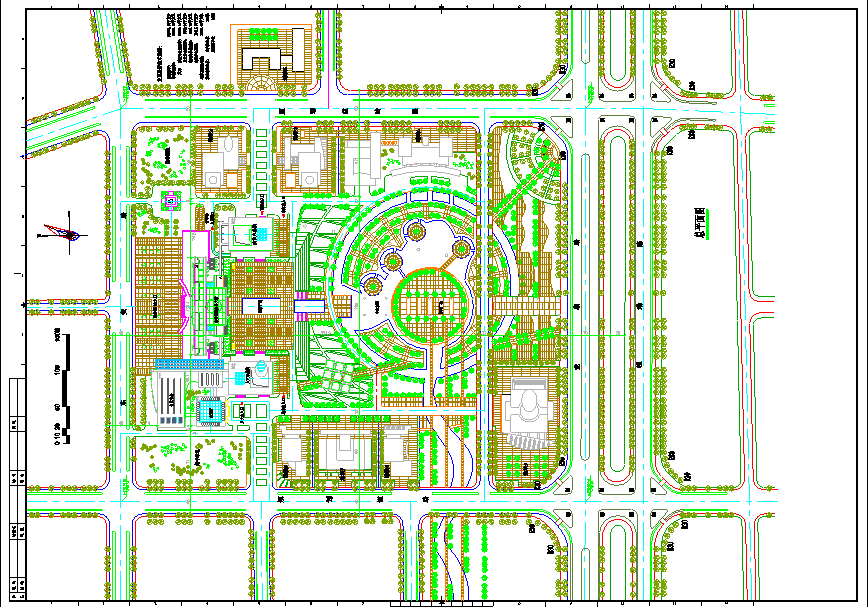 【桂林市】行政中心详细规划总平面图