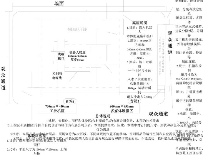 某重庆市科技馆展区平面布置图_图1