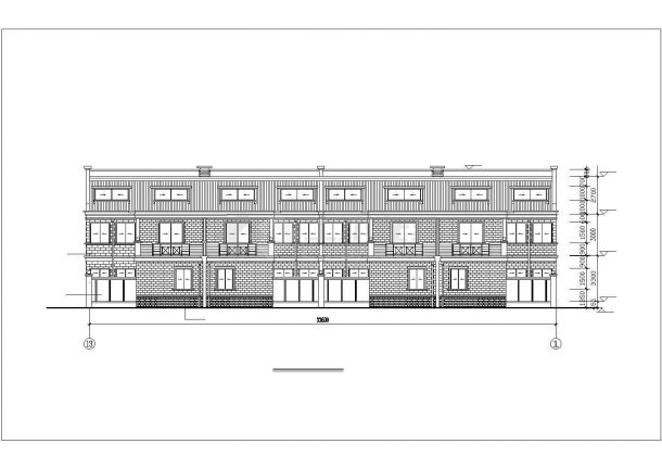 某市新型高档别墅建筑设计施工图纸-图一