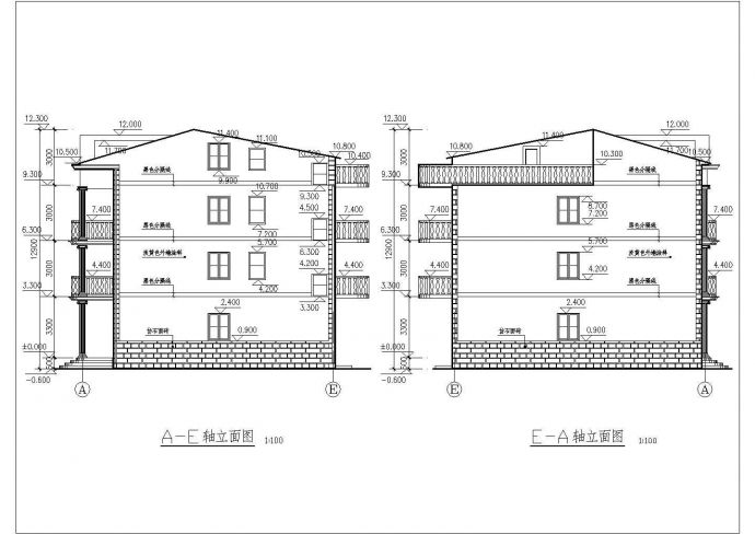 某地新农村住宅建筑设计方案施工图纸_图1