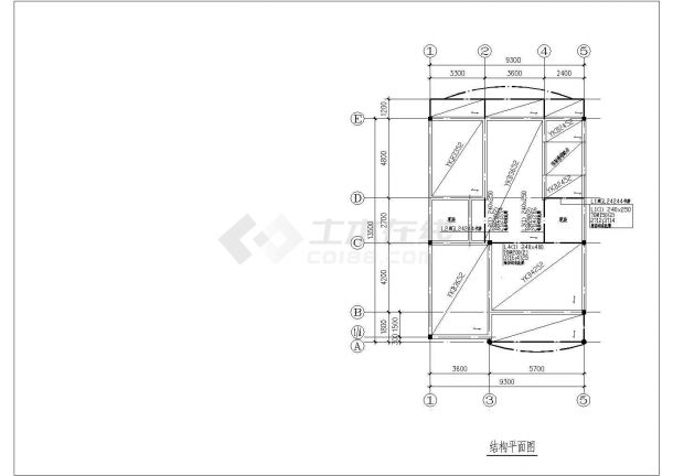 某地新农村住宅建筑设计方案施工图纸-图二