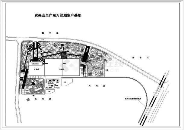 农夫山泉广东万绿湖生产基地详细规划总图-图一