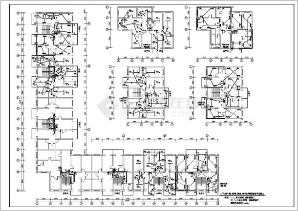 【常州】某小区住宅楼电气设计图纸-图二